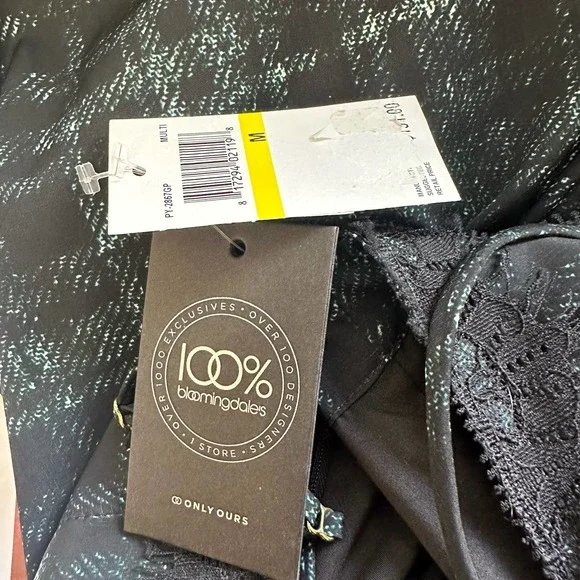 Amanda Uprichard Black & Green Tank Mini Dress sz M NWT $191 orig price - Picture 10 of 11